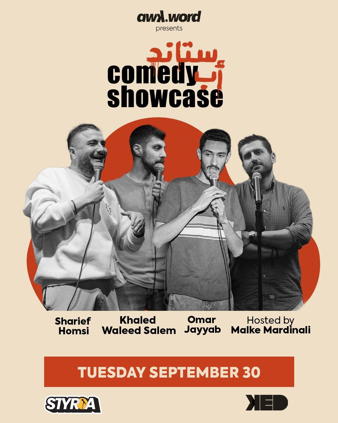 stand-up comedy showcase ft. Styria