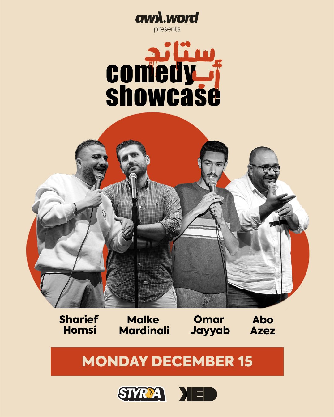 stand-up comedy showcase ft. Styria