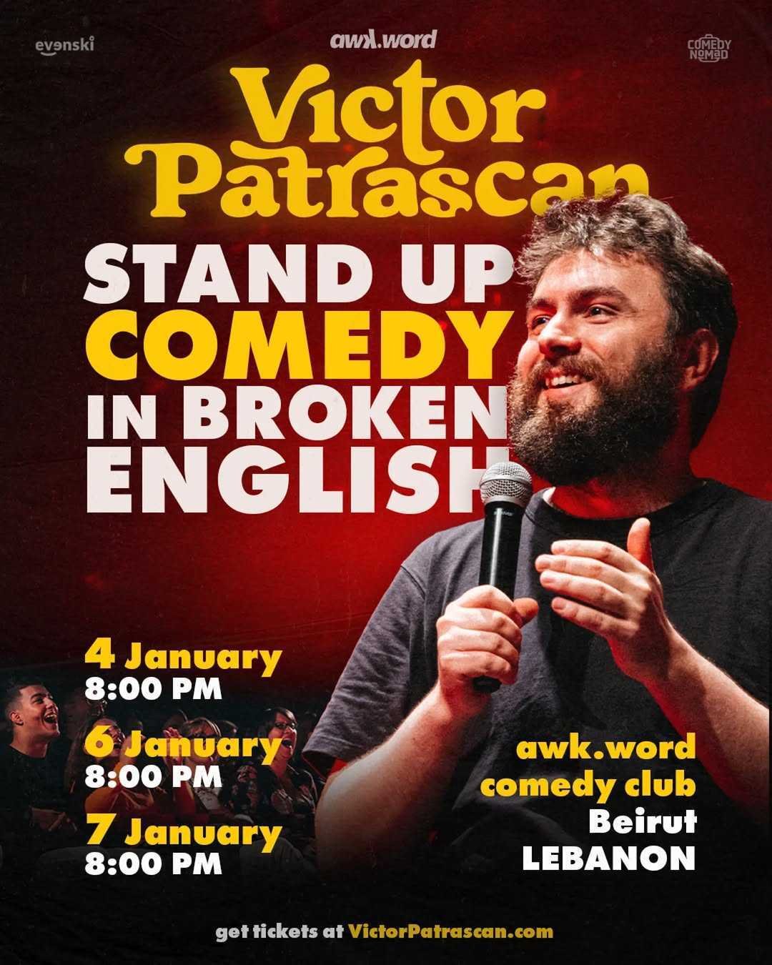 STAND-UP COMEDY in broken ENGLISH - Victor Patrascan