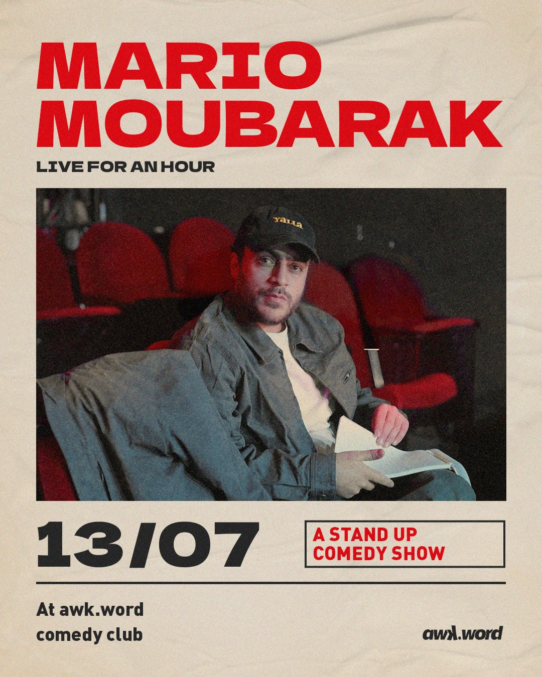 Mario Moubarak live at awk.word