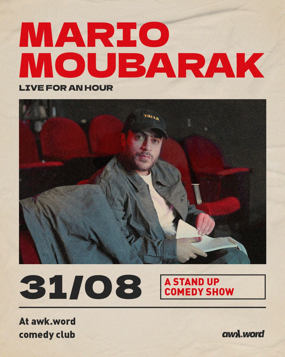 Mario Moubarak live at awk.word