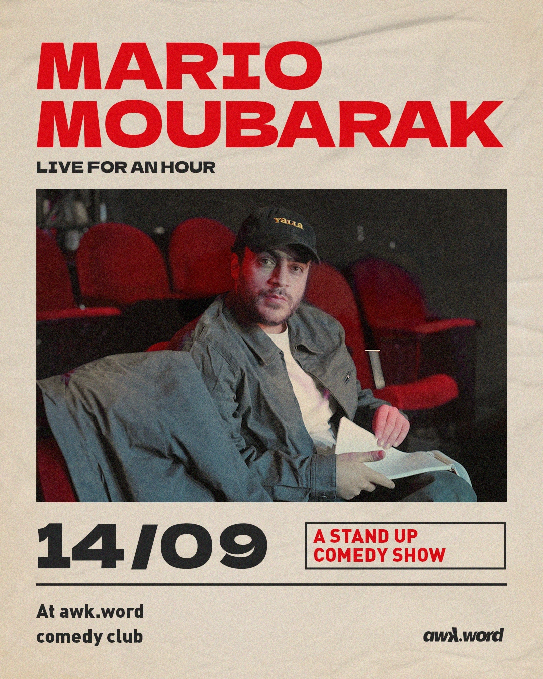 Mario Moubarak live at awk.word