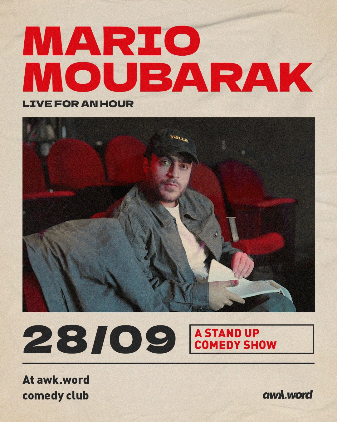 Mario Moubarak live at awk.word