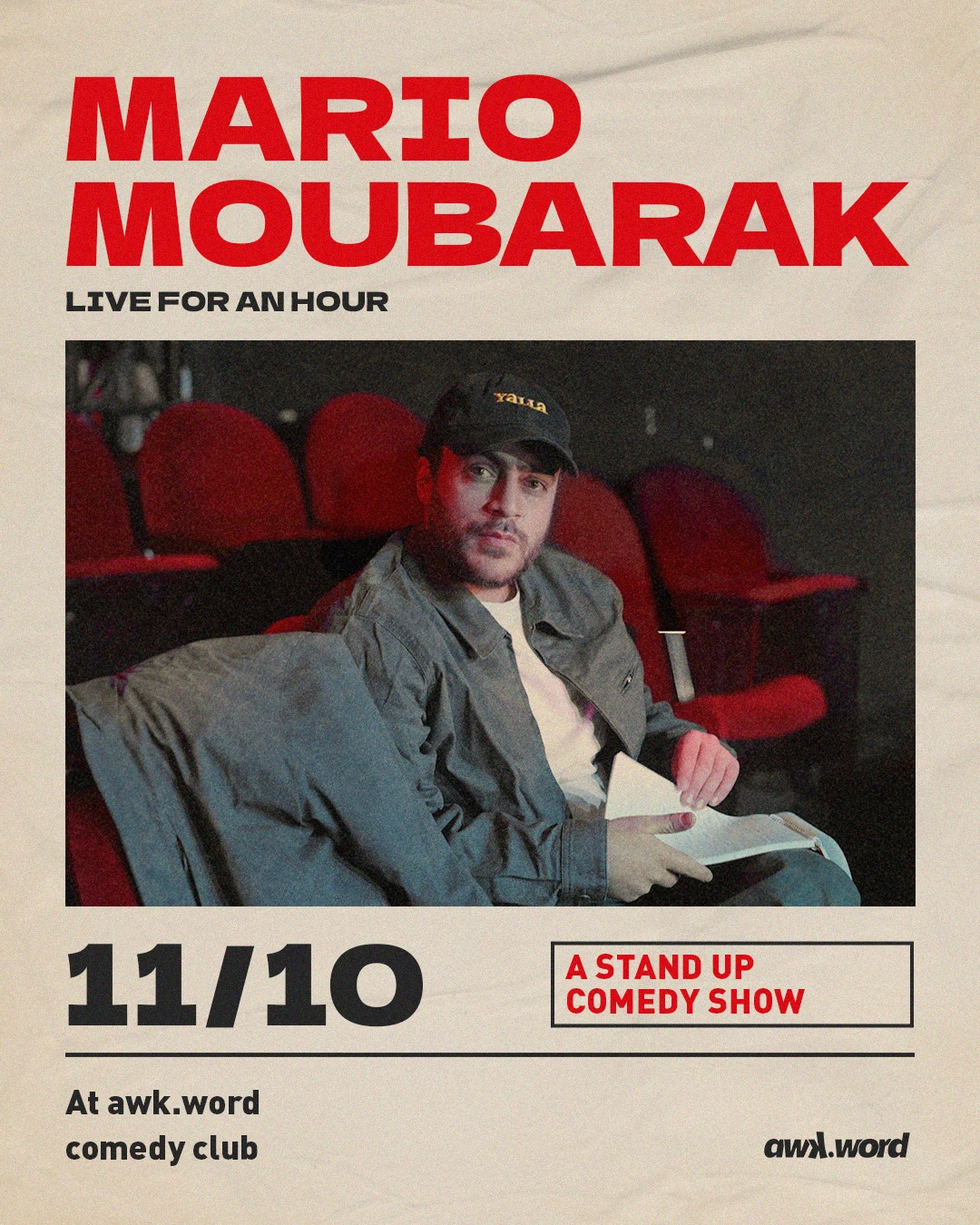Mario Moubarak live at awk.word